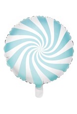 Folieballon snoepjes blauw 45cm