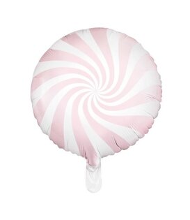 Folieballon snoepjes roze 45cm