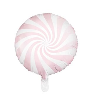 Folieballon snoepjes roze 45cm