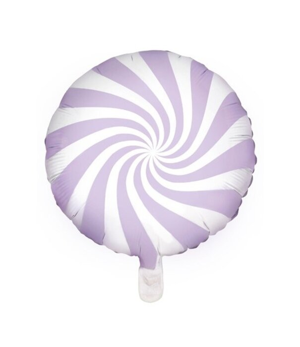 Folieballon snoepjes lila 45 cm