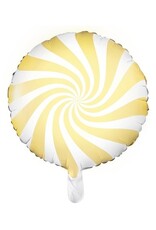 Folieballon snoepjes geel 45cm