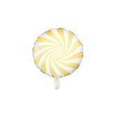 Folieballon snoepjes geel 45cm