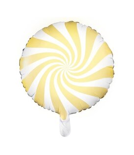 Folieballon snoepjes geel 45cm