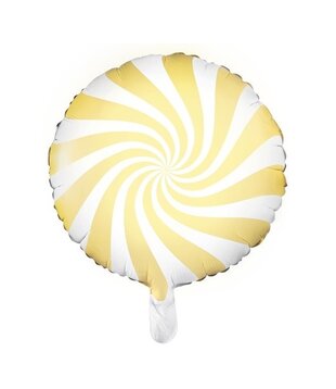 Folieballon snoepjes geel 45cm