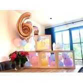 Ballonnenblokken met naam |  pastel