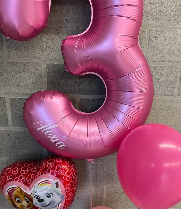 Gepersonaliseerde XXL cijferballon