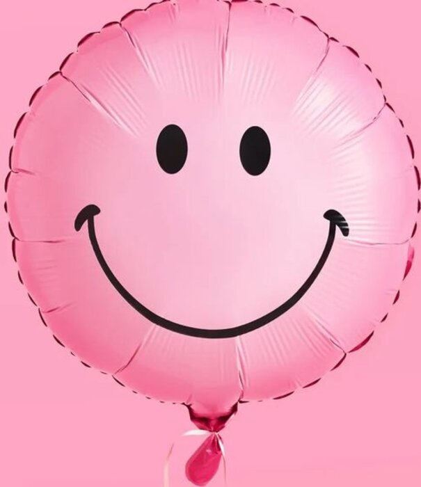 Ballonnenpakket Smiley roze - geel