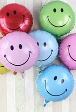 Ballonnenpakket Smiley roze - geel