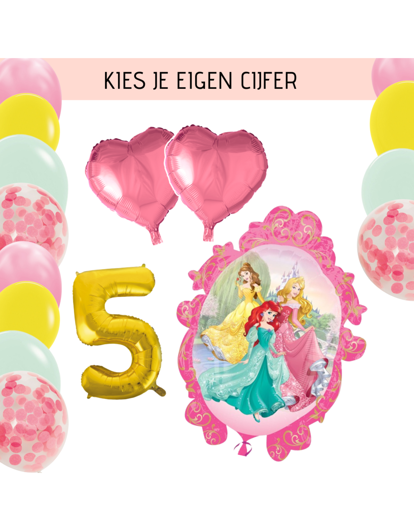 Ballonnenpakket Disney prinsessen