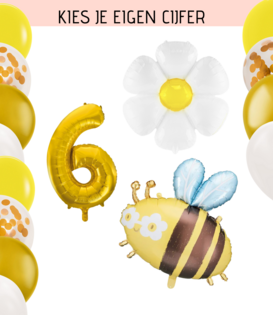 Ballonnenpakket madelief en bijtje