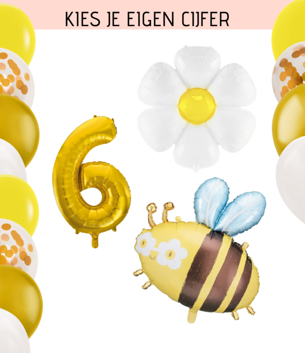 Ballonnenpakket madelief en bijtje