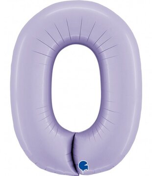 Cijferballon XXL | 0 Lila