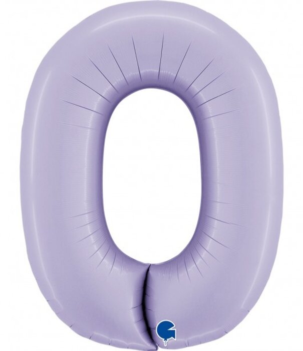 Cijferballon XXL | 0 Lila