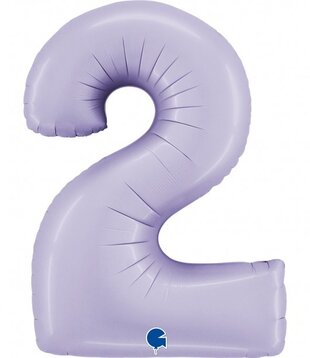 Cijferballon XXL | 2 lila