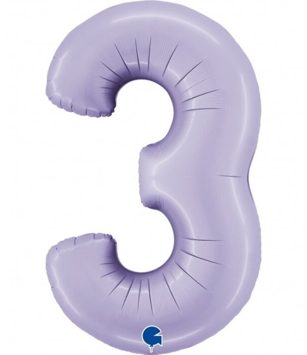 Cijferballon XXL | 3 lila