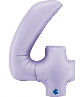 Cijferballon XXL | 4 lila