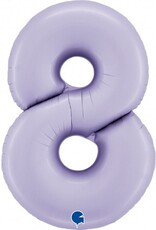 Cijferballon XXL | 8 lila