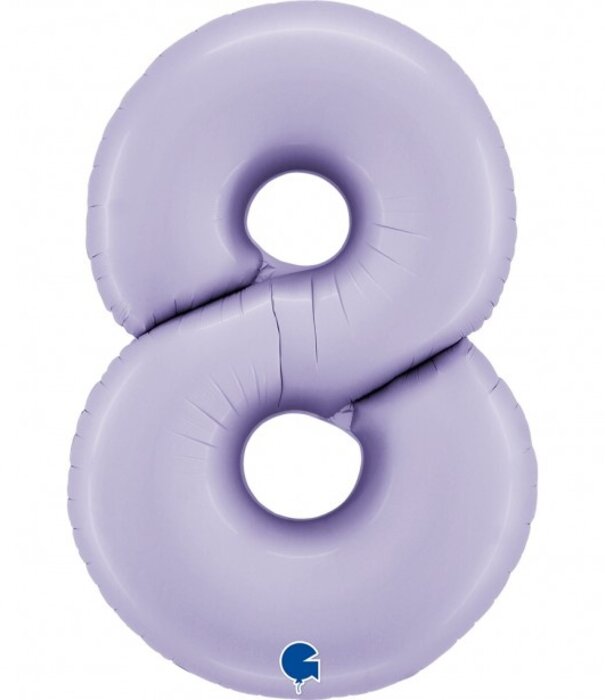 Cijferballon XXL | 8 lila