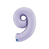 Cijferballon XXL | 9 lila