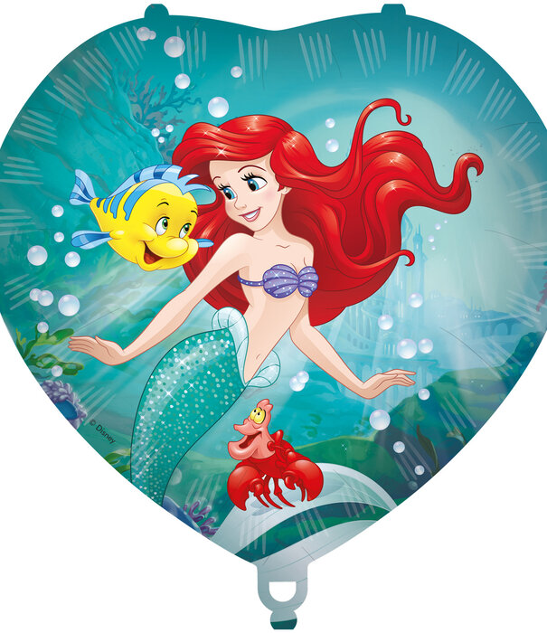Folieballon Ariel - 46 cm hartjesvorm