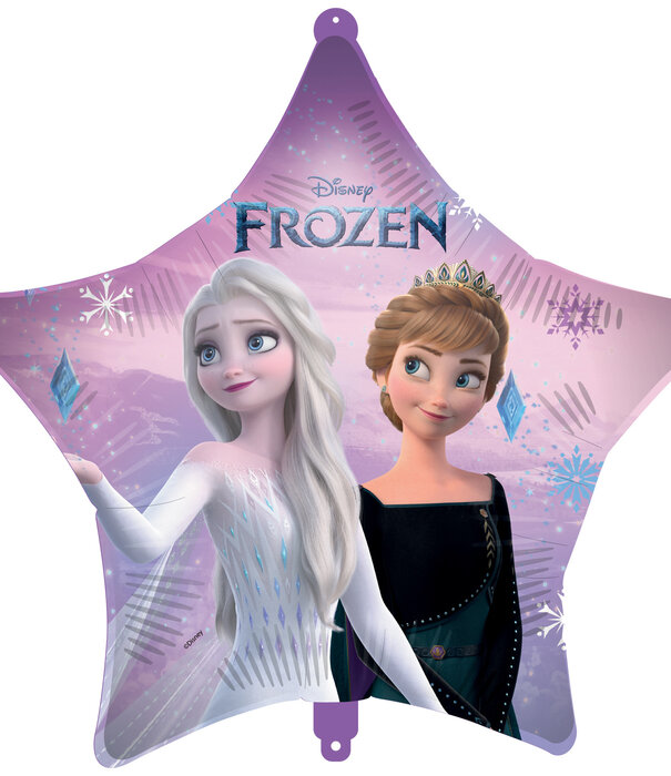 Folieballon frozen - stervorm 46 cm