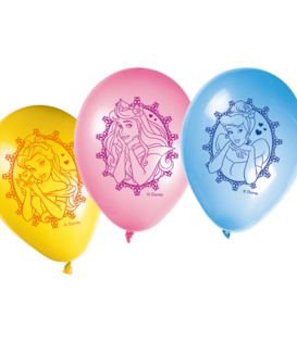 8x latex ballon Disney prinsessen