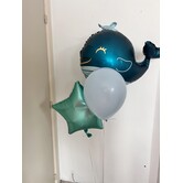 Ballonnentros walvis gevuld met helium