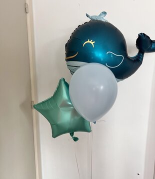 Ballonnentros walvis gevuld met helium