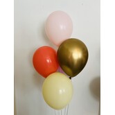Ballonnentros gevuld met helium COLOR