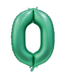Cijferballon XXL | Satijn groen