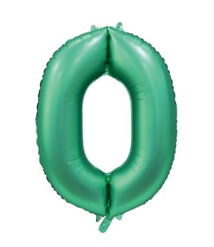 Cijferballon XXL | Satijn groen