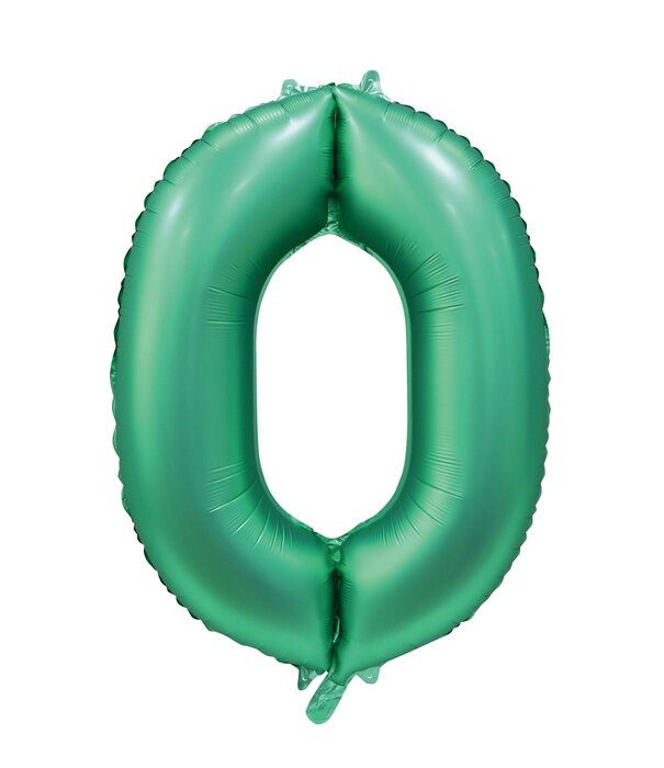 Cijferballon XXL | Satijn groen