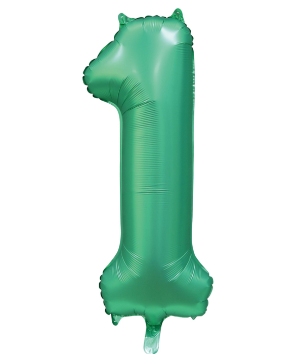 Cijferballon XXL | 1 Satijn groen