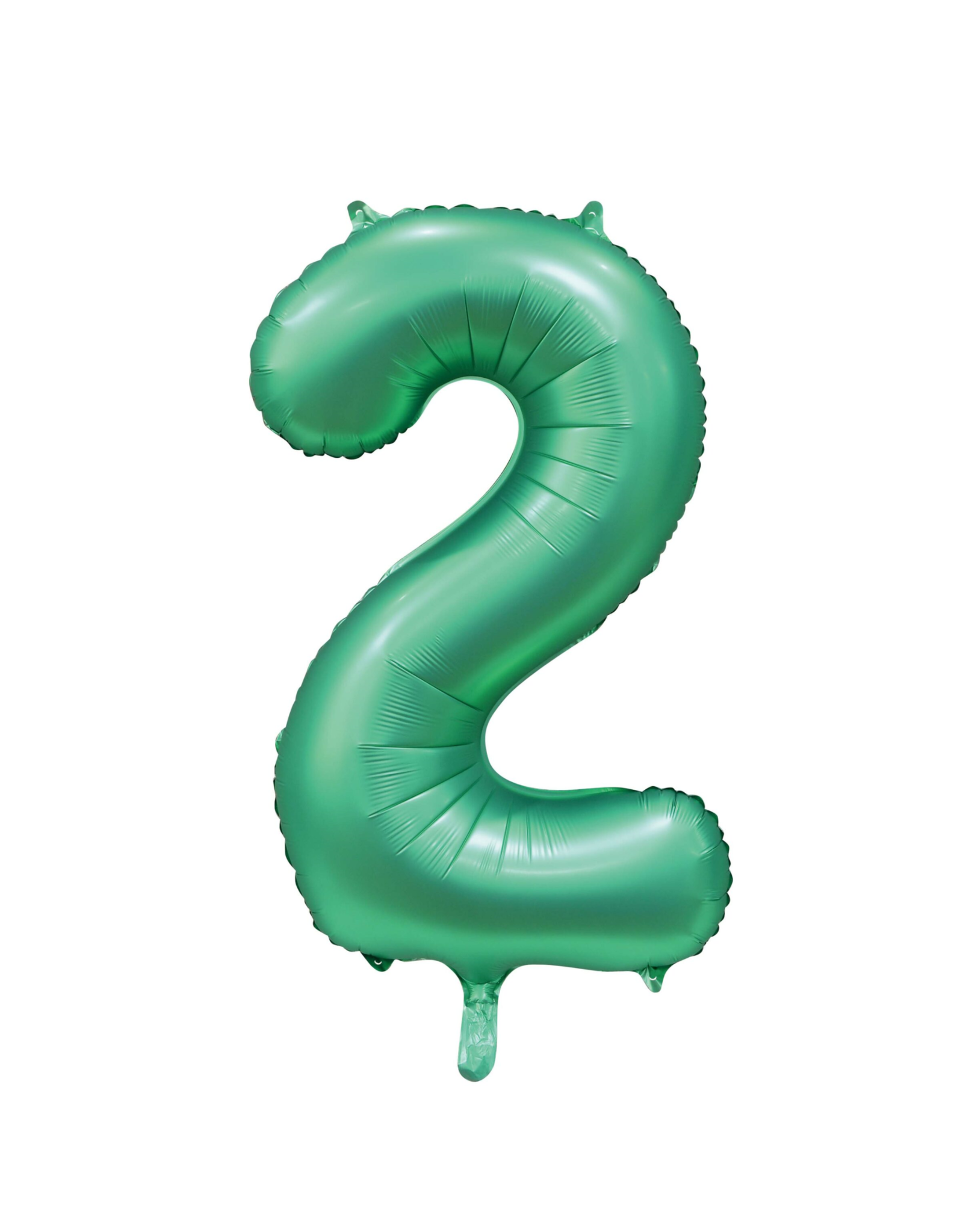 Cijferballon XXL | 2 satijn groen