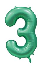 Cijferballon XXL | 3 Satijn groen Cijferballon XXL | 3 Satijn groen