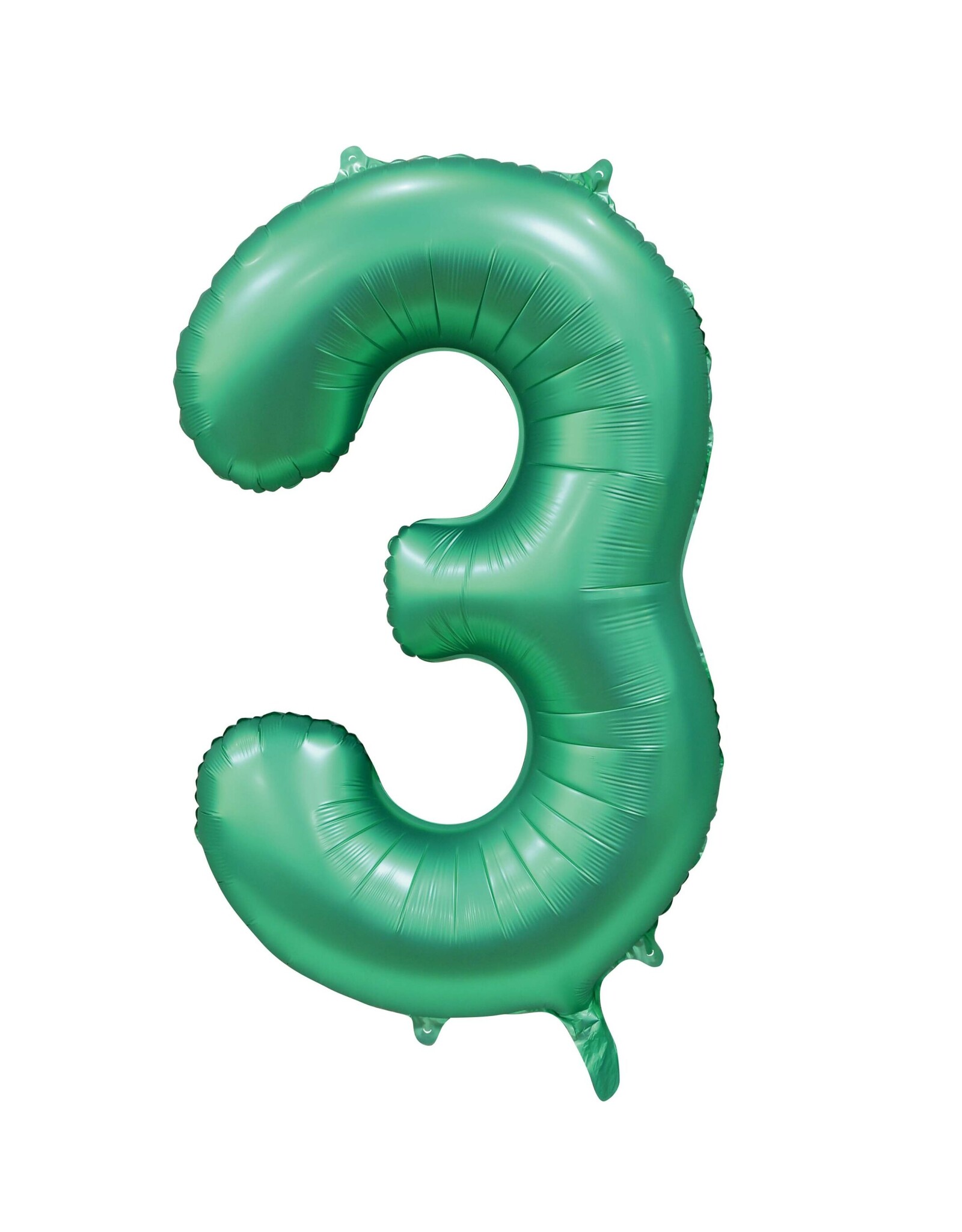 Cijferballon XXL | 3 Satijn groen
