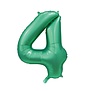 Cijferballon XXL | 4 Satijn groen