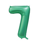 Cijferballon XXL | 7 Satijn groen