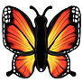 XXL Folieballon Butterfly