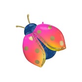 XXL folieballon Lieveheersbeestje 83cm
