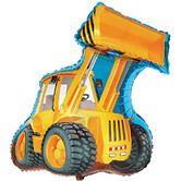 Folieballon gele kraan 80 cm