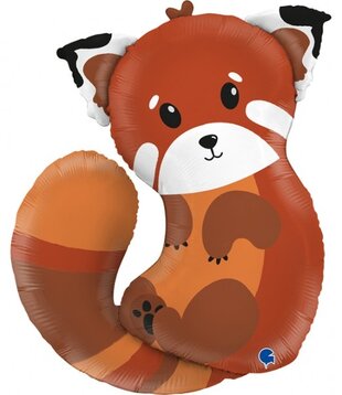 Folieballon Rode panda 71 cm