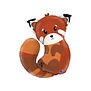 Folieballon Rode panda 71cm