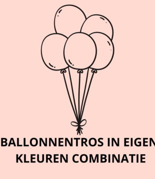 Ballonnentros gevuld met helium: KIES JE EIGEN KLEUREN