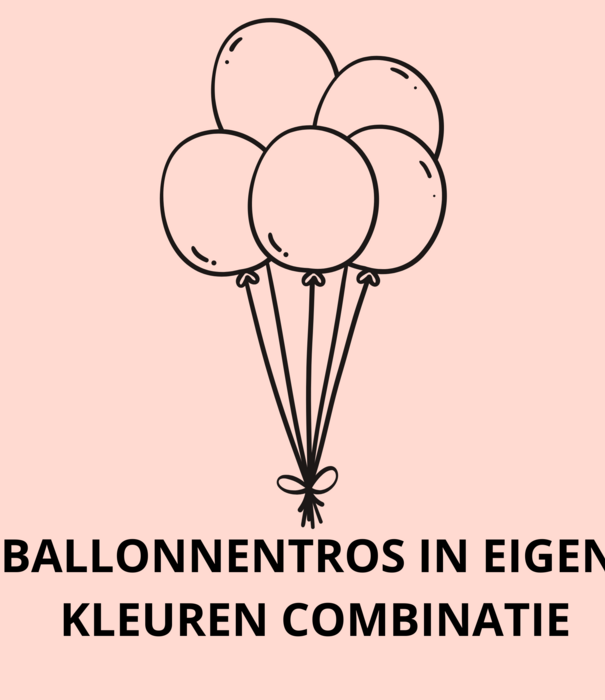 Ballonnentros gevuld met helium: KIES JE EIGEN KLEUREN