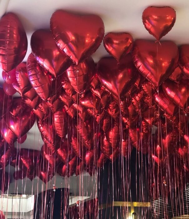 Valentijn ballonnenmuur