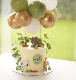 Mini ballonnenboog taarttopper (kies je eigen kleur)
