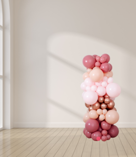 Organische ballonnenpilaar Rose