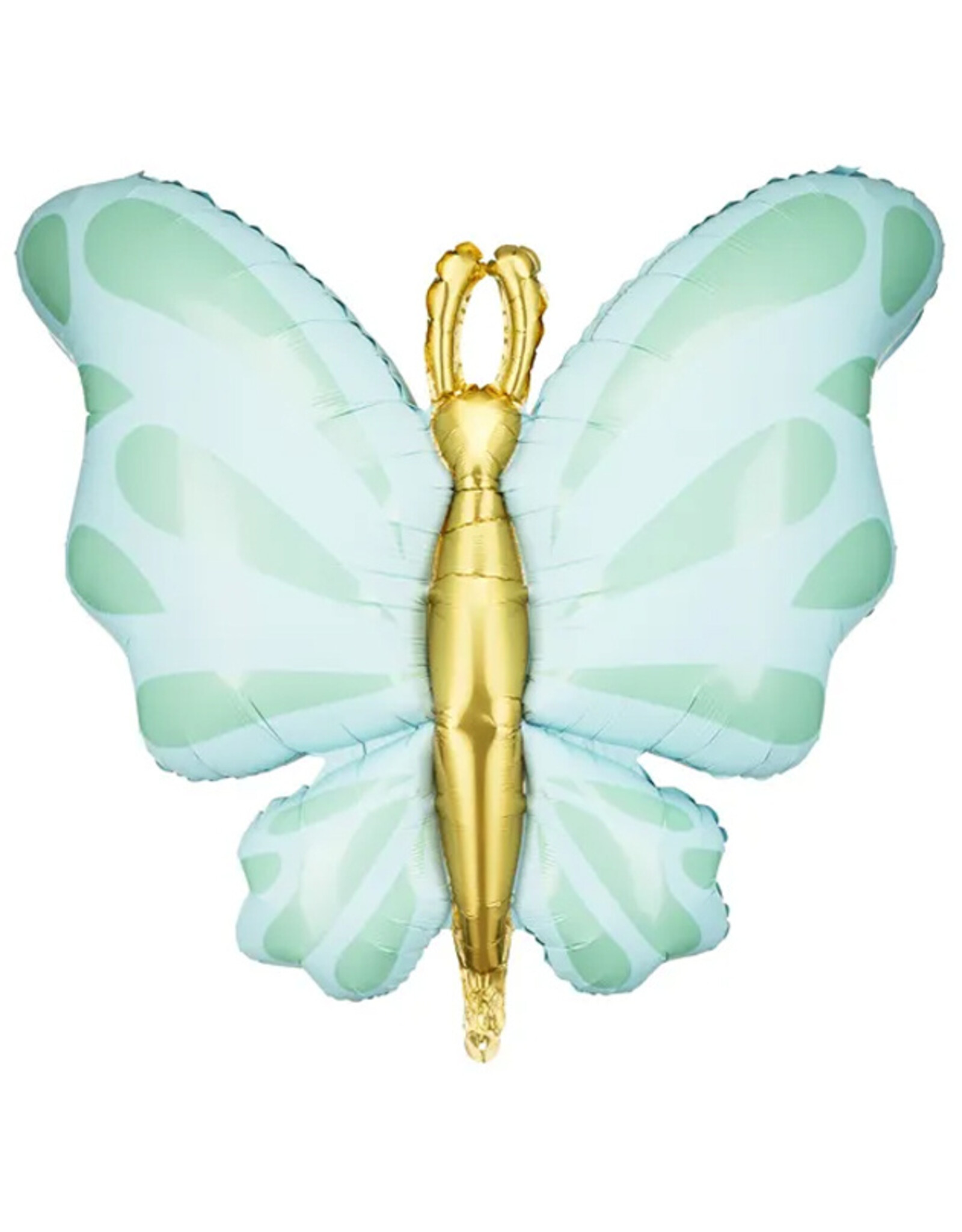 Folieballon vlinder - mint - 102 cm