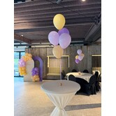 Ballonnentros gevuld met helium lila - paars - peach
